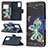 Custodia Portafoglio In Pelle Fantasia Modello Cover con Supporto B03F per Samsung Galaxy Note 20 5G