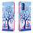 Custodia Portafoglio In Pelle Fantasia Modello Cover con Supporto B03F per Samsung Galaxy Note 20 5G