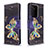 Custodia Portafoglio In Pelle Fantasia Modello Cover con Supporto B03F per Samsung Galaxy S20 Plus 5G Nero