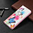 Custodia Portafoglio In Pelle Fantasia Modello Cover con Supporto B03F per Samsung Galaxy S21 Ultra 5G Rosa Caldo