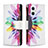 Custodia Portafoglio In Pelle Fantasia Modello Cover con Supporto B04F per OnePlus Nord N20 5G Multicolore