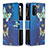Custodia Portafoglio In Pelle Fantasia Modello Cover con Supporto B04F per Oppo A74 5G