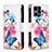 Custodia Portafoglio In Pelle Fantasia Modello Cover con Supporto B04F per Oppo F21 Pro 4G