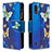 Custodia Portafoglio In Pelle Fantasia Modello Cover con Supporto B04F per Samsung Galaxy A01 SM-A015