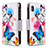 Custodia Portafoglio In Pelle Fantasia Modello Cover con Supporto B04F per Samsung Galaxy A10 Colorato