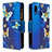 Custodia Portafoglio In Pelle Fantasia Modello Cover con Supporto B04F per Samsung Galaxy A20e