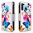Custodia Portafoglio In Pelle Fantasia Modello Cover con Supporto B04F per Samsung Galaxy A21 Colorato