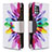 Custodia Portafoglio In Pelle Fantasia Modello Cover con Supporto B04F per Samsung Galaxy A51 4G Multicolore