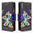 Custodia Portafoglio In Pelle Fantasia Modello Cover con Supporto B04F per Samsung Galaxy A70