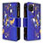 Custodia Portafoglio In Pelle Fantasia Modello Cover con Supporto B04F per Samsung Galaxy A81