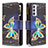 Custodia Portafoglio In Pelle Fantasia Modello Cover con Supporto B04F per Samsung Galaxy A82 5G