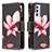 Custodia Portafoglio In Pelle Fantasia Modello Cover con Supporto B04F per Samsung Galaxy A82 5G Rosso