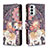 Custodia Portafoglio In Pelle Fantasia Modello Cover con Supporto B04F per Samsung Galaxy M23 5G