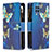 Custodia Portafoglio In Pelle Fantasia Modello Cover con Supporto B04F per Samsung Galaxy M32 4G