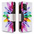 Custodia Portafoglio In Pelle Fantasia Modello Cover con Supporto B04F per Samsung Galaxy M80S Multicolore