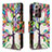 Custodia Portafoglio In Pelle Fantasia Modello Cover con Supporto B04F per Samsung Galaxy Note 20 Ultra 5G