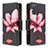 Custodia Portafoglio In Pelle Fantasia Modello Cover con Supporto B04F per Samsung Galaxy S20 5G Rosso