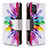 Custodia Portafoglio In Pelle Fantasia Modello Cover con Supporto B04F per Samsung Galaxy S20 Plus Multicolore