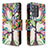 Custodia Portafoglio In Pelle Fantasia Modello Cover con Supporto B04F per Samsung Galaxy S20 Ultra 5G Verde