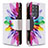 Custodia Portafoglio In Pelle Fantasia Modello Cover con Supporto B04F per Samsung Galaxy S20 Ultra Multicolore