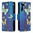 Custodia Portafoglio In Pelle Fantasia Modello Cover con Supporto B04F per Samsung Galaxy S21 5G