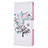 Custodia Portafoglio In Pelle Fantasia Modello Cover con Supporto B04F per Samsung Galaxy S22 Ultra 5G Bianco
