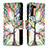 Custodia Portafoglio In Pelle Fantasia Modello Cover con Supporto B04F per Samsung Galaxy S23 Plus 5G