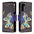 Custodia Portafoglio In Pelle Fantasia Modello Cover con Supporto B04F per Samsung Galaxy S23 Plus 5G