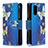 Custodia Portafoglio In Pelle Fantasia Modello Cover con Supporto B04F per Xiaomi Poco M3