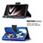 Custodia Portafoglio In Pelle Fantasia Modello Cover con Supporto B05F per Samsung Galaxy S23 Ultra 5G