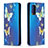 Custodia Portafoglio In Pelle Fantasia Modello Cover con Supporto B05F per Xiaomi Poco M3 Blu
