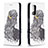 Custodia Portafoglio In Pelle Fantasia Modello Cover con Supporto B05F per Xiaomi Poco M3 Grigio