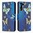 Custodia Portafoglio In Pelle Fantasia Modello Cover con Supporto B09F per Samsung Galaxy S21 5G