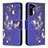 Custodia Portafoglio In Pelle Fantasia Modello Cover con Supporto B09F per Samsung Galaxy S21 Plus 5G