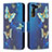 Custodia Portafoglio In Pelle Fantasia Modello Cover con Supporto B09F per Samsung Galaxy S21 Plus 5G