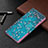Custodia Portafoglio In Pelle Fantasia Modello Cover con Supporto B09F per Samsung Galaxy S22 Ultra 5G