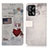 Custodia Portafoglio In Pelle Fantasia Modello Cover con Supporto D02Y per Oppo A74 4G