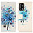 Custodia Portafoglio In Pelle Fantasia Modello Cover con Supporto D02Y per Oppo A74 4G