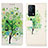 Custodia Portafoglio In Pelle Fantasia Modello Cover con Supporto D02Y per Oppo K9 5G Verde