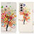 Custodia Portafoglio In Pelle Fantasia Modello Cover con Supporto D02Y per Samsung Galaxy S21 5G Rosso