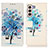 Custodia Portafoglio In Pelle Fantasia Modello Cover con Supporto D02Y per Samsung Galaxy S21 Plus 5G