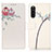 Custodia Portafoglio In Pelle Fantasia Modello Cover con Supporto D02Y per Sony Xperia 10 III Lite Rosa