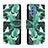 Custodia Portafoglio In Pelle Fantasia Modello Cover con Supporto H01X per Samsung Galaxy M52 5G Verde