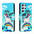 Custodia Portafoglio In Pelle Fantasia Modello Cover con Supporto H01X per Samsung Galaxy S22 Ultra 5G