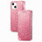 Custodia Portafoglio In Pelle Fantasia Modello Cover con Supporto H02 per Apple iPhone 13 Oro Rosa