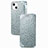 Custodia Portafoglio In Pelle Fantasia Modello Cover con Supporto H02 per Apple iPhone 14 Argento