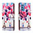 Custodia Portafoglio In Pelle Fantasia Modello Cover con Supporto H02X per Samsung Galaxy M52 5G Multicolore
