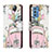 Custodia Portafoglio In Pelle Fantasia Modello Cover con Supporto H02X per Samsung Galaxy M52 5G Rosa