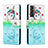 Custodia Portafoglio In Pelle Fantasia Modello Cover con Supporto H02X per Samsung Galaxy S22 5G