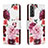 Custodia Portafoglio In Pelle Fantasia Modello Cover con Supporto H02X per Samsung Galaxy S22 5G